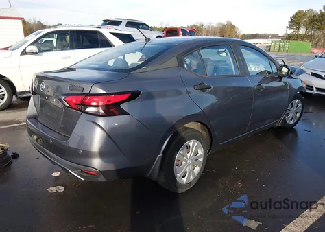 2020 Nissan Versa S Xtronic Cvt z USA, uszkodzony, nr VIN 3N1CN8DV5LL826887